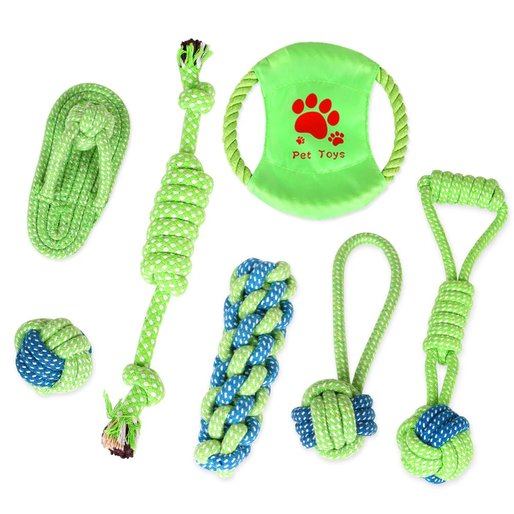 

Factory Direct Sales Durable Pet Molar Bite Toy Cotton Rope Dog Chew Toys, As shown