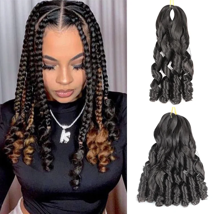 

Pony Style Loose Wave 22Inch Spiral Curly Braiding Hair Spiral Curl Wavy Braids French Curls Synthetic Braiding Hair, #1b, #27,#30 ,#33, #t1b/27, #t1b/30, #1b/33, #t1b/bug