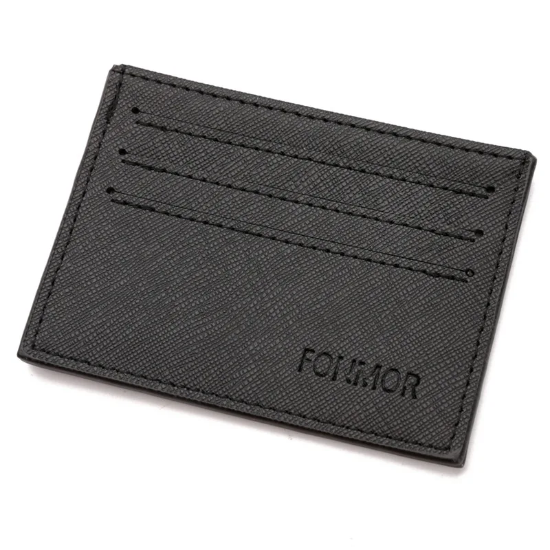 

Fashion Business Slim Small PU Leather Men's Credit Card Holder Multiple Wallet For Men, Black,brown