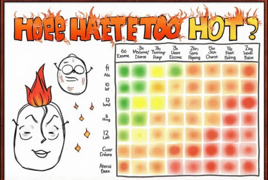 Peppers heat chart comparing various chili types from bell pepper to Carolina Reaper