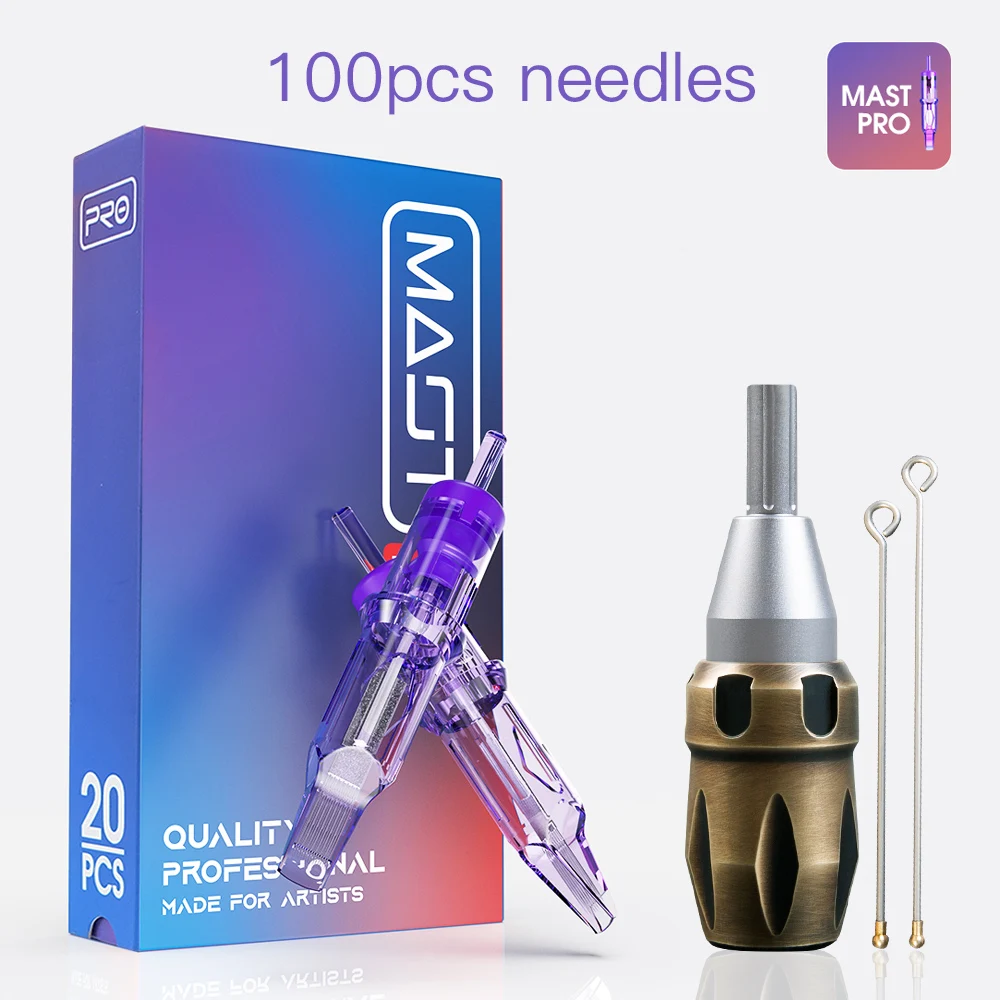 

Mast Pro Tattoo pen Cartridge needle Kits Cartridge needle and Copper grip, Silver grip