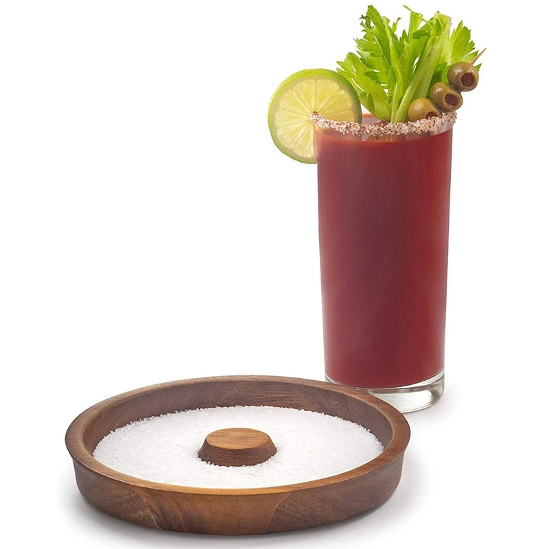 

5.5inch round rimmer acacia wooden for bar accessories