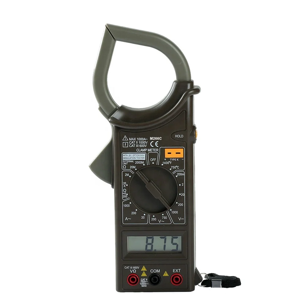 High Quality 2000 Counts Digital Clamp Meter M266c With Temperature
