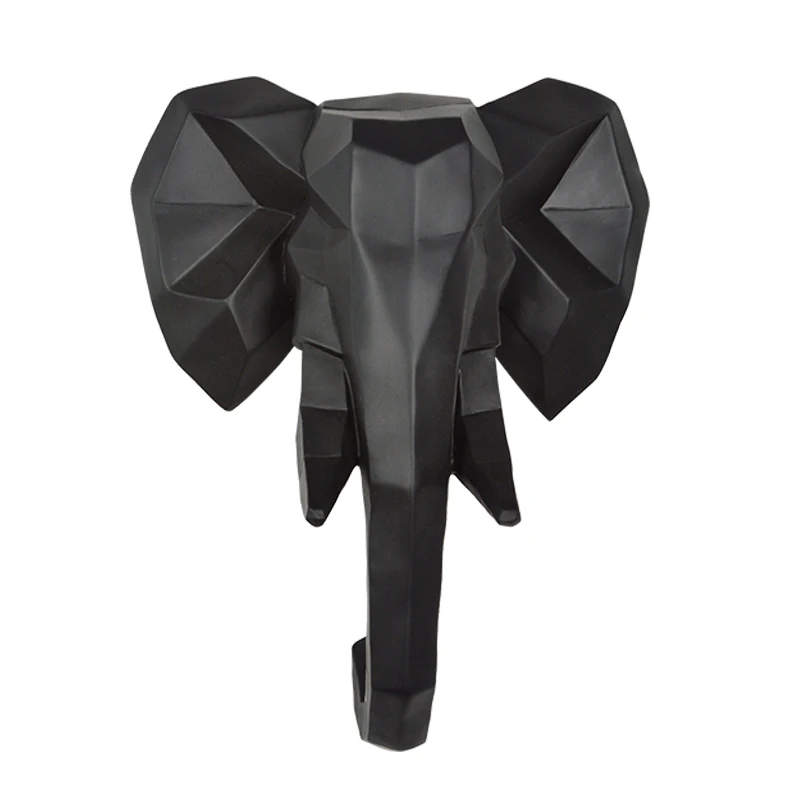 

Modern origami Elephant Head Sculpture Wall Mount Decor Hanging Animal Wall Decoration