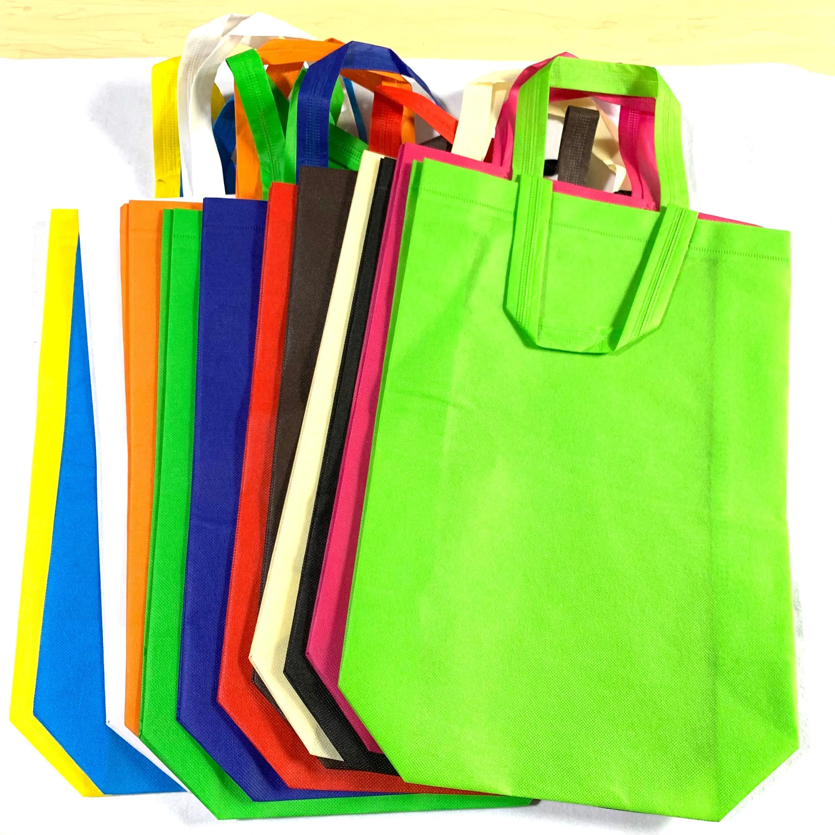 

Factory wholesale customized recyclable non woven bag shopping tote bag, Color printing cmyk