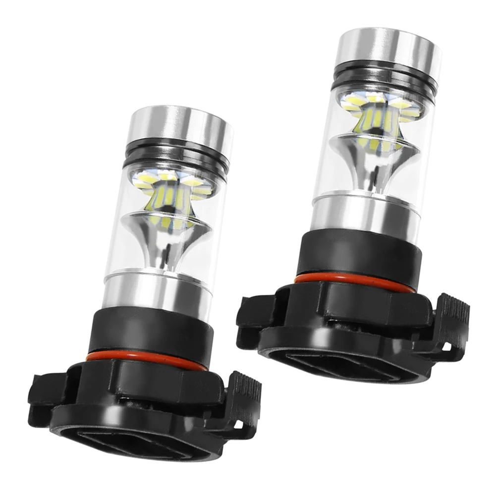 

For Auto Bulb 2PCS 5202 H16 PS24W Car Day Running Light White LED Fog Lamp 6000K 12V 100W