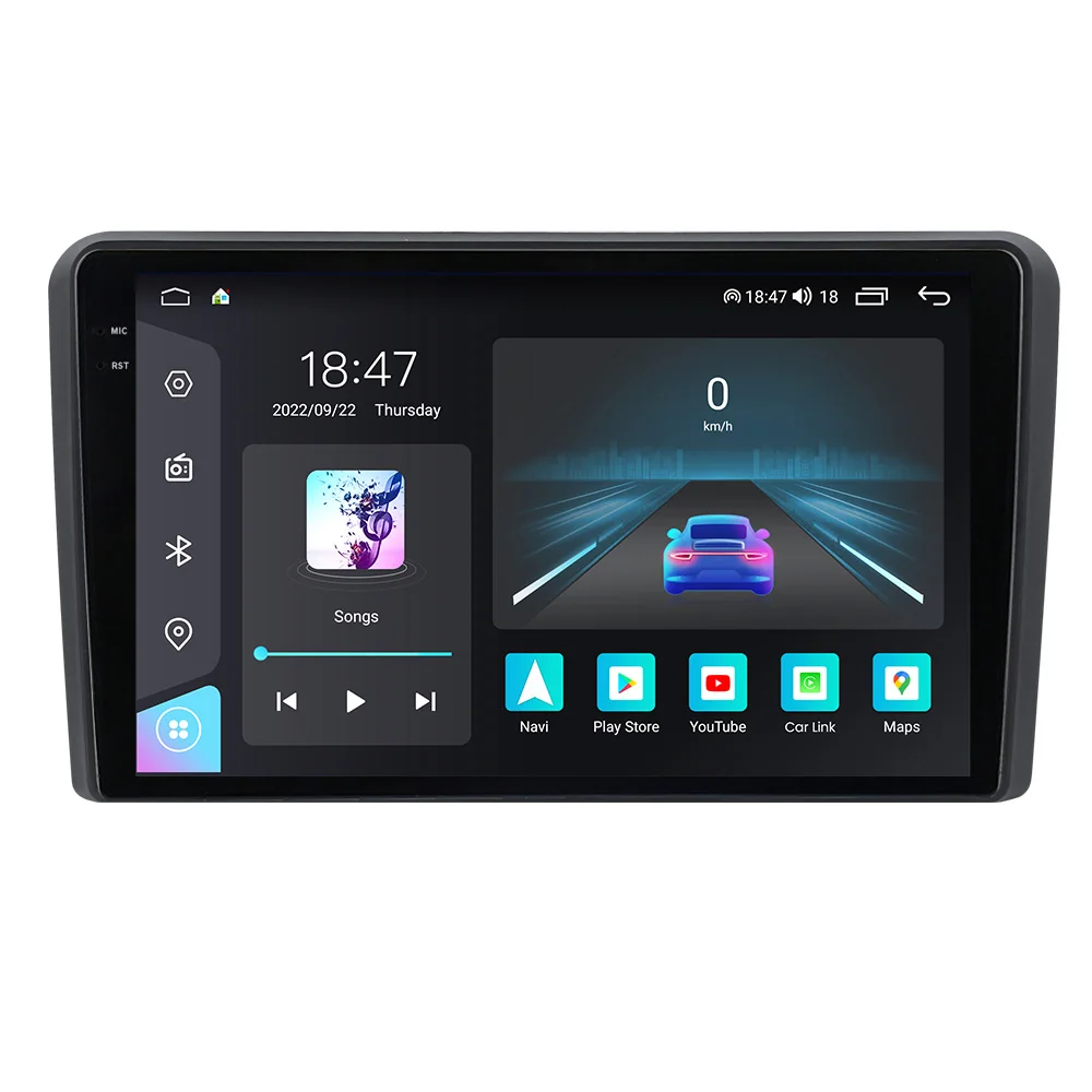 

M6 PRO Android 12 2K QLED Screen Car video for Audi A3 carplay+auto Voice control Car Radio Carplay Wireless