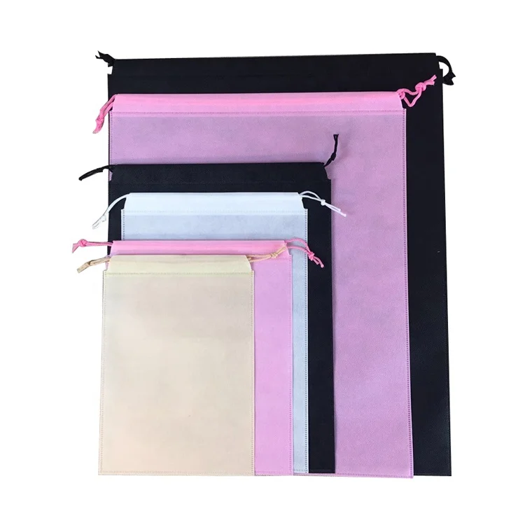 

Eco-friendly pp spunbond non woven fabric material anti-dust grocery bag nonwoven  drawstring bag