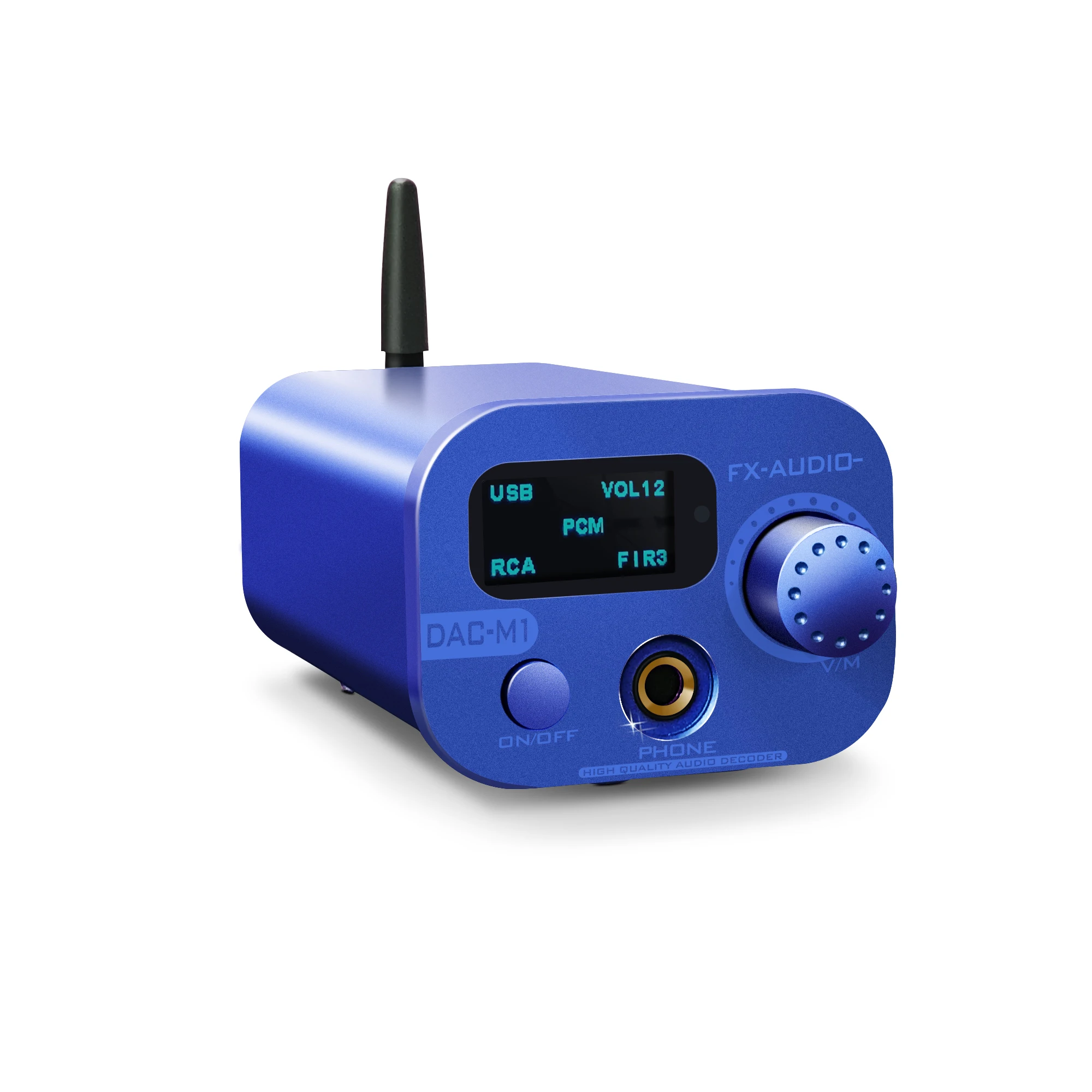 

FX-AUDIO CSR8675 BT5.0 dac audio headphone amplifier ESS9038Q2M XMOS XU208, Blue/pink/grey