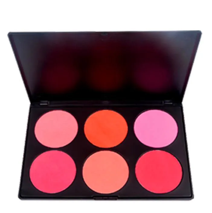 

High pigment 6 colors highlighter blusher palette