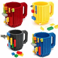 

Creative 350ML Mug Cup for Milk Coffee Water Build-On Brick Type Mug Cups Water Holder for LEGO Building Blocks Design Gift