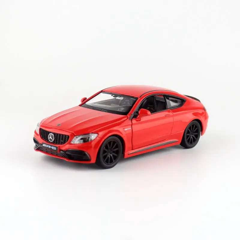 

1:32 Mercedes-Benz C63 S AMG car sound and light return door simulation alloy model collection