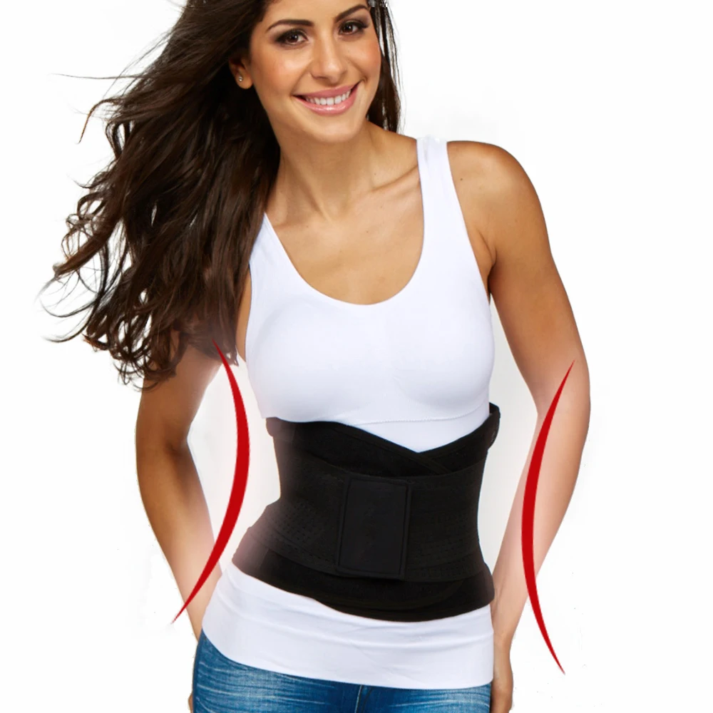 

New Genie Hourglass Slimming Belt Body Shaper Waist Trainer, Black,beige