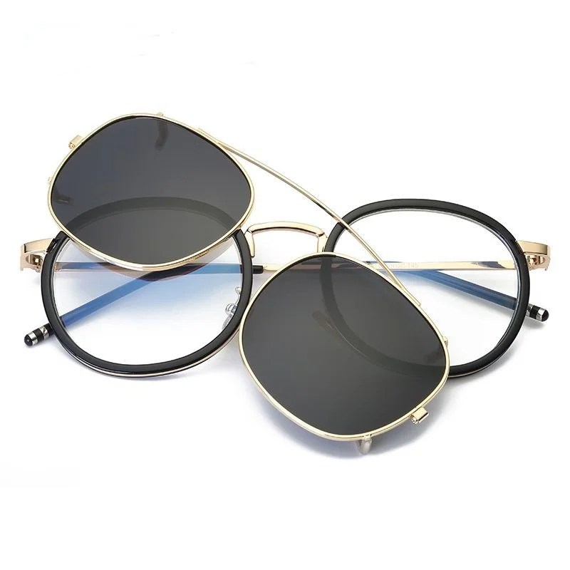 

Fashion polarizes metal frame sun glasses 2020 clip on sunglasses, Any color