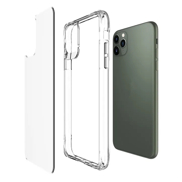 

Transparent Clear TPU PC Camera screen Protection Anti-scratch phone case for iphone 11 pro max
