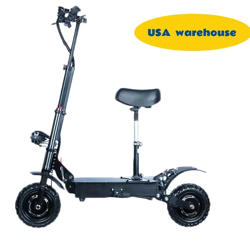 

US warehouse geofought Foldable wide big wheel 5600w 60v super fast speed 85km/h electric scooters dual motor for outdoor sports