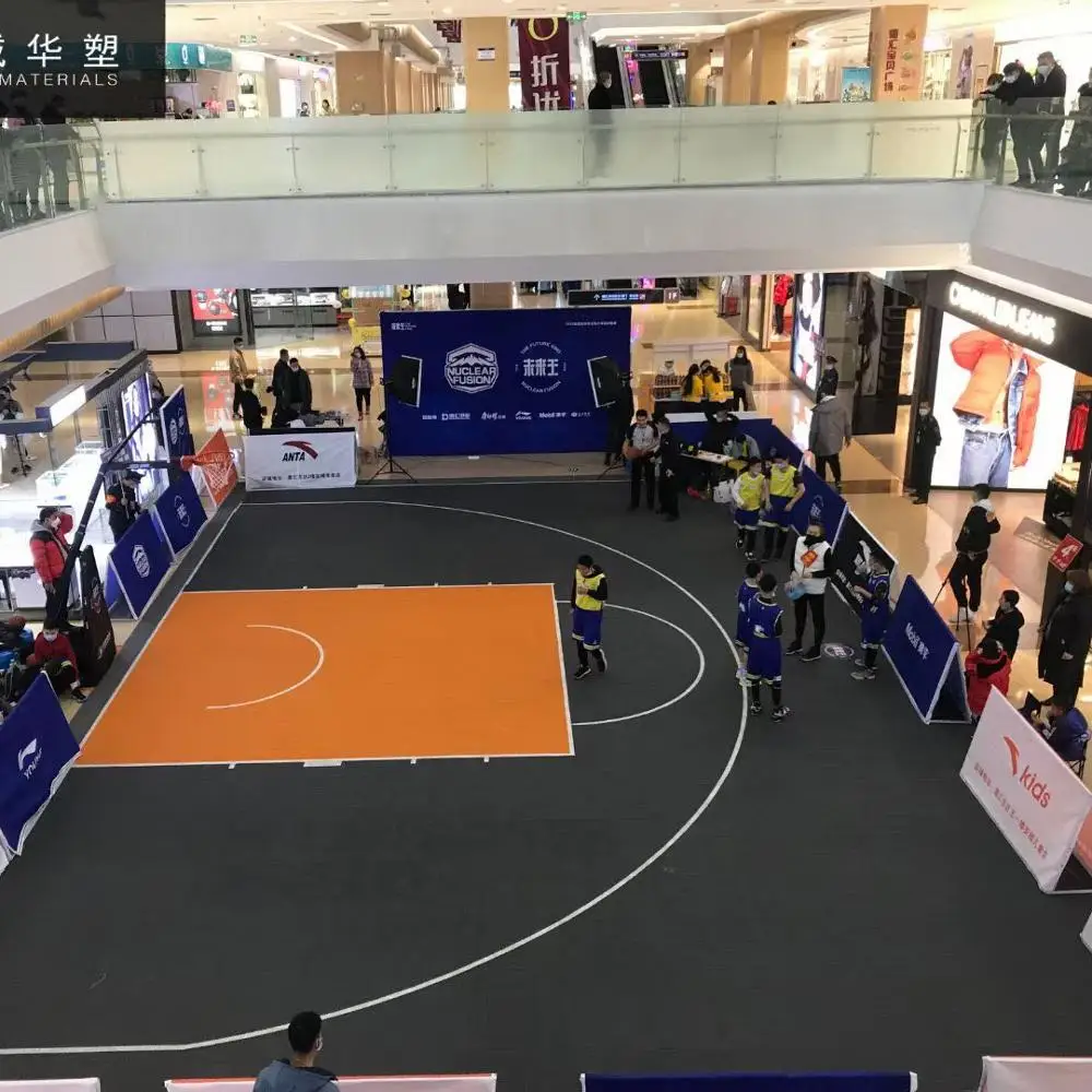 

portable pp interlocking modular plastic dance event flooring multiuse sports floor for basketball tennis badminton