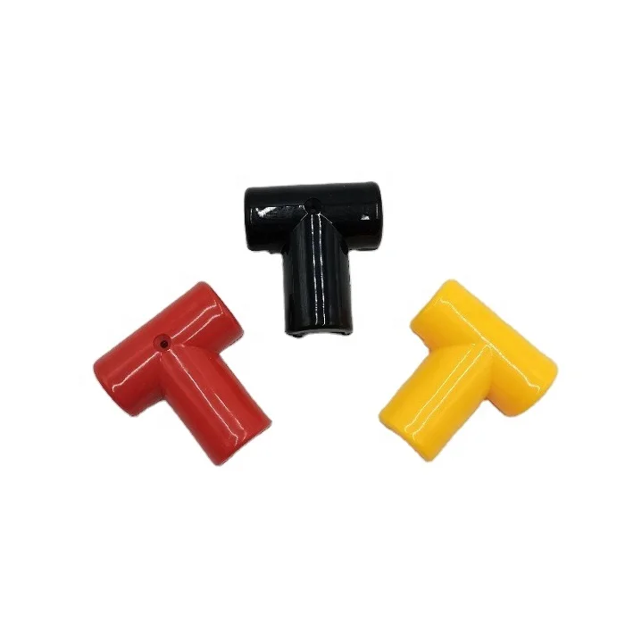 

Colorful Injection moulded PA 12mm Plastic "T" Connector for Combination Ropes, White , red , blue etc