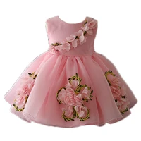 

China wholesale children's clothing new flowers cotton kid floral dress for 3 year old girl dress fancy kid dress