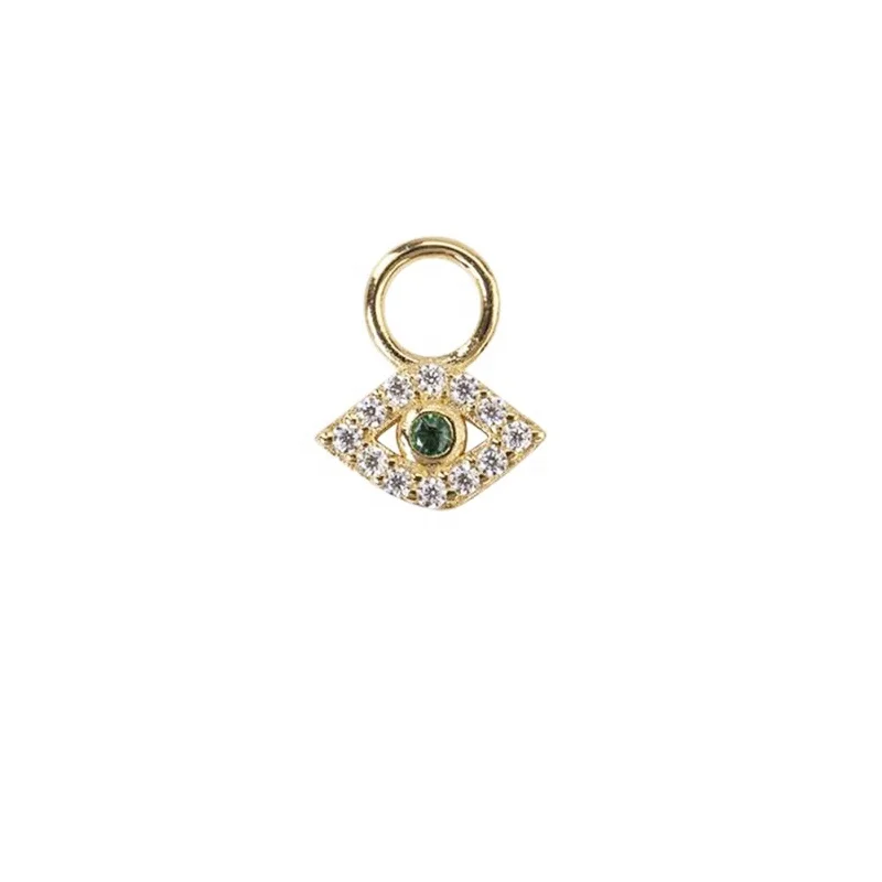 

LOZRUNVE 925 Sterling Silver Pave Zirconia Evil Eye Charm