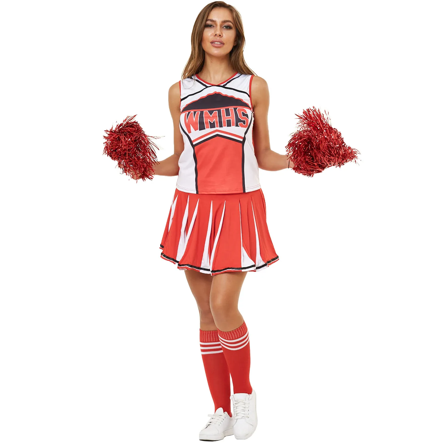 

Wholesale Sexy WMHS Dance Performance Costume Warm Ups Middle School Cheerleader Uniforms, 2 colors