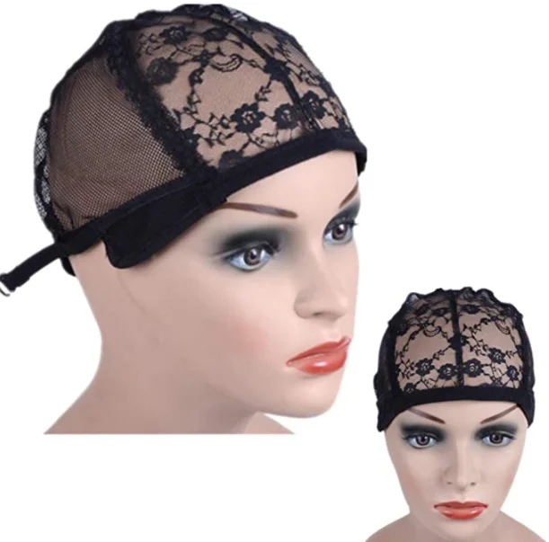 

Amazon High Quality Black Wig Net Stretchable Elastic Hairnets Wig Cap Mesh Dome Cap, As image show