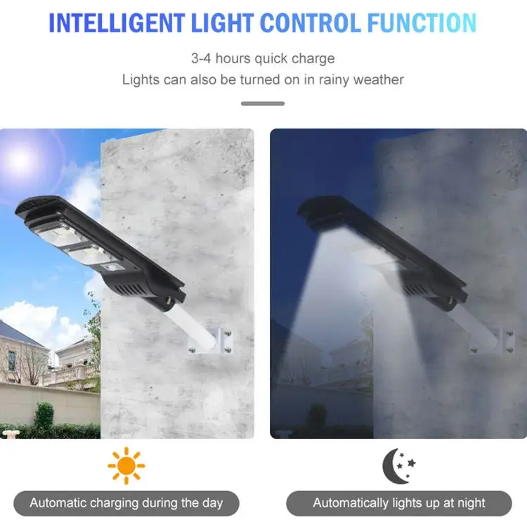 
OKELI Motion sensor ip66 waterproof outdoor 30w 60w 90w all in one led solar street lights 