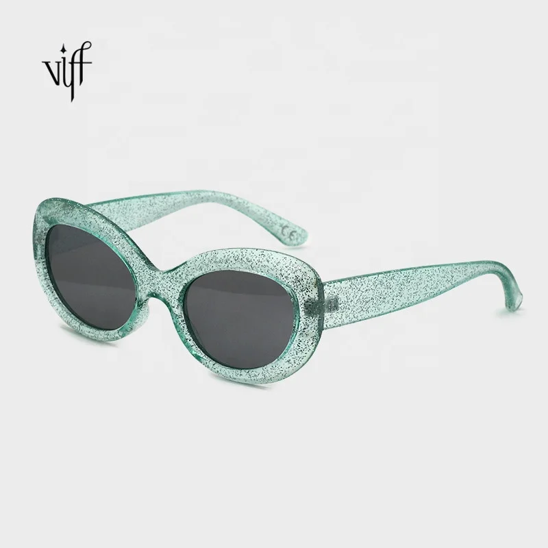 

VIFF Sunglasses HP17682 Green Frame Fashion Sunglasses Gray Lens Sunglasses, Multi and oem