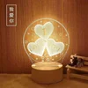Amazing Optical Illusion 3D Glow LED Art Sculpture Lights Produces Unique Lighting Effects or 3D Visualization for Home