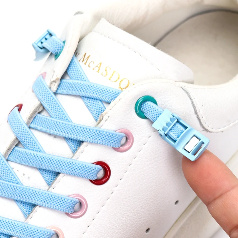 

Metal Buckle Shoelace Quick Lazy Laces Multicolor Elastic No tie Shoe laces Shoelaces Magnetic