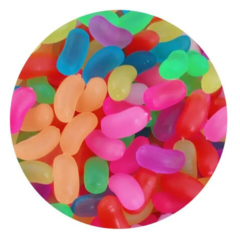 

3D PVC Beans Beads Rainbow Colors 100pcs 10mm 15mm Cheap Factory Supply DIY Play Toys Gifts