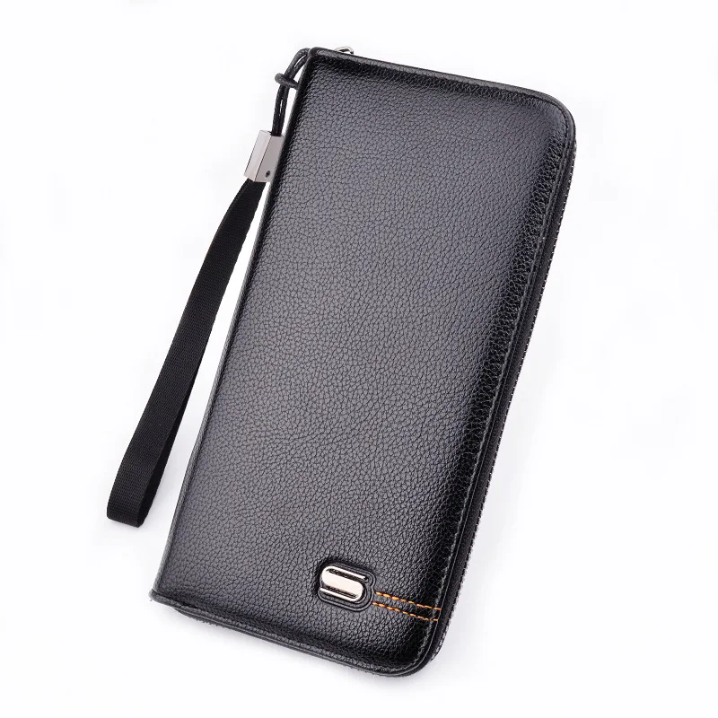 

2021 New luxury men's Clutch bags zipper long wallet for men