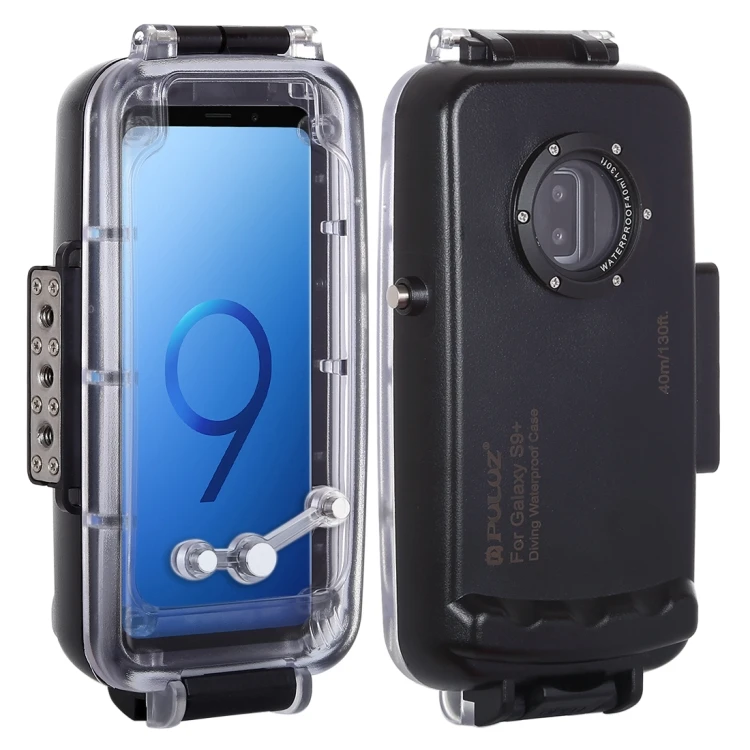 

PULUZ 40m/130ft Waterproof Diving Housing Photo Video Taking Underwater Cover Case for Galaxy S9 +