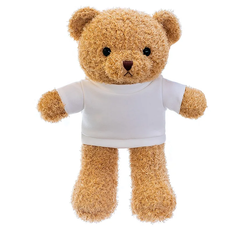 Factory Customized Super Soft Plush Bear Toys PP Cotton Filled Polyester Material for Birthday Occasions with Customizable Logos