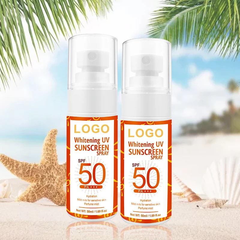 

Natural Private Label Face Skin Care Water Resistant Whitening Sunblock Sun Screen Lotion Sunscreen Spray OEM