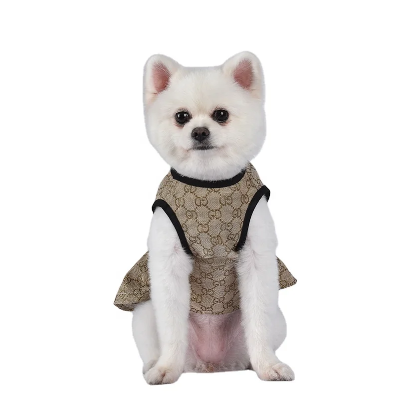 

New Design fashionable pet clothes skirt Sleeveless pet skirt in stock