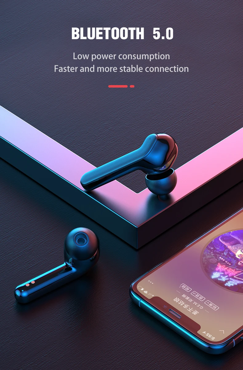 Yoobao YB-505 Wireless Earphone In-ear Headphone TWS Waterproof Noise Cancelling Whole-day Comfort - ANKUX.COM