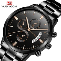 

VAVA VOOM VA-214 Man Low Price Analog Quartz Watch For Men Stainless Steel Strap Calendar Mans Fashion Watch