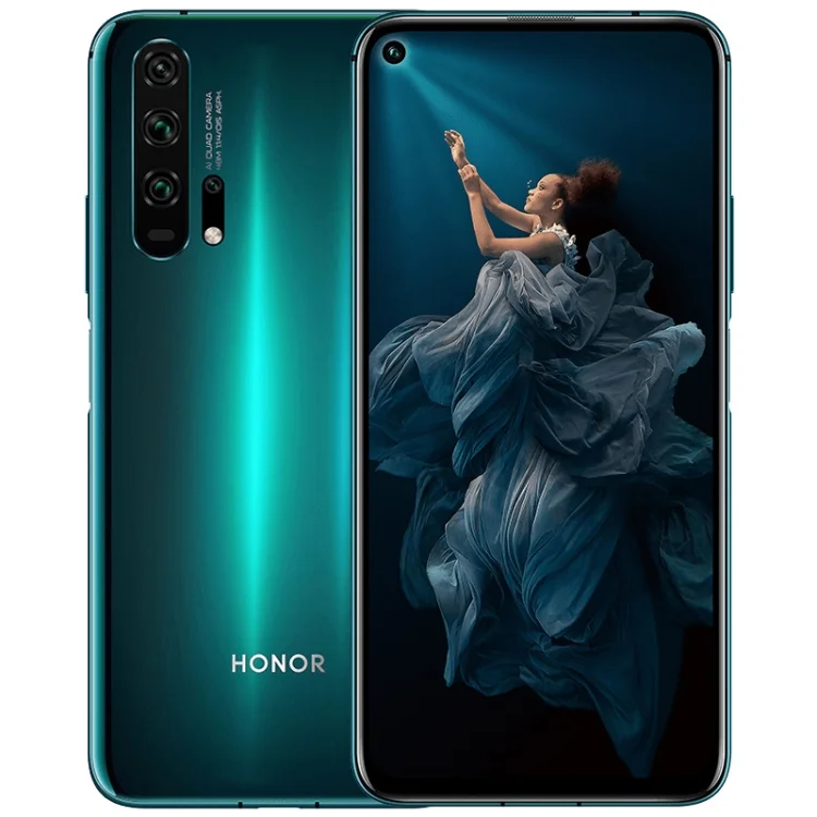 

Original Huawei Honor 20 Pro 48MP Camera 8GB 256GB Quad Back Cameras Fingerprint Identification 6.26 inch 4g NFC smart phone