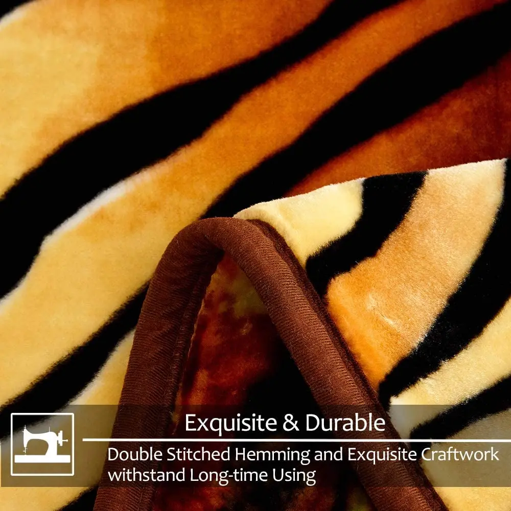 Korean Mink Fleece Blanket5 Lb 2 Ply Reversible 520gsm Silky Soft