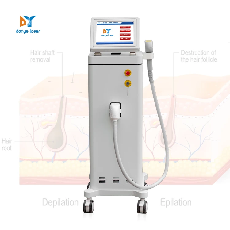 

China hot selling soprano ice 808nm diode laser hair removal machine for salon use