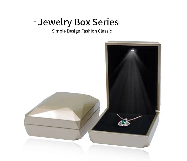 Forte Joyero Led Light Custom Jewelry Box Jewellery Packaging White Led