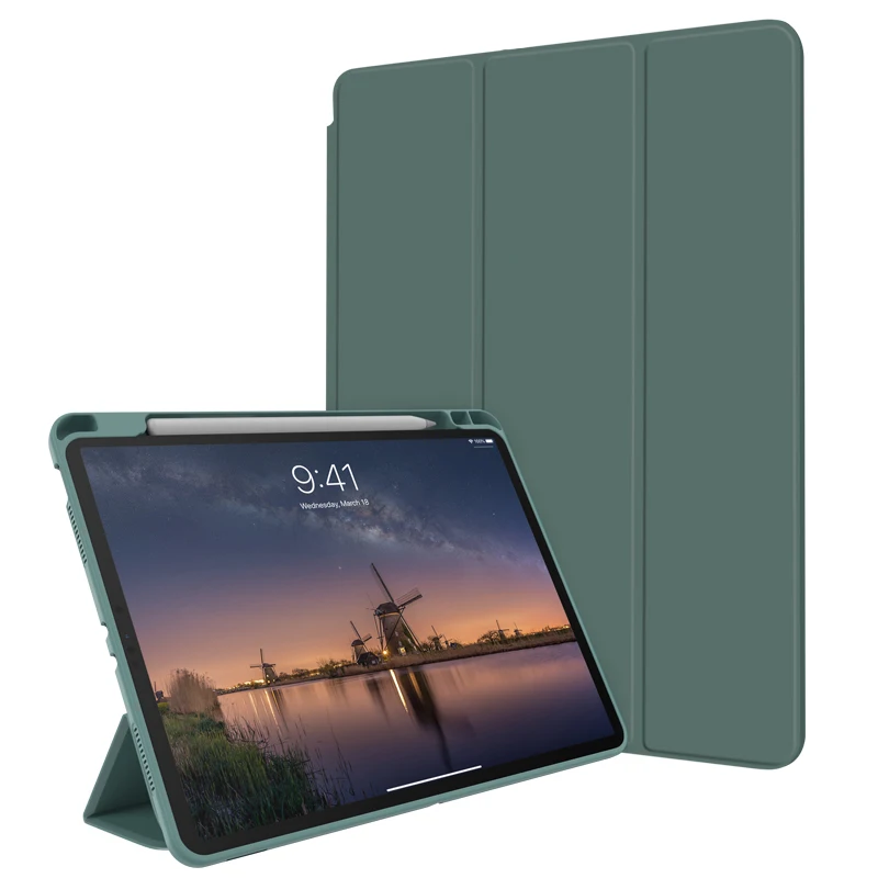 

KAKU pu leather covers flip stand pen slot tablet case for ipad air 1 2 3 ipad 2 3 4 pro mini 10.2 10.5