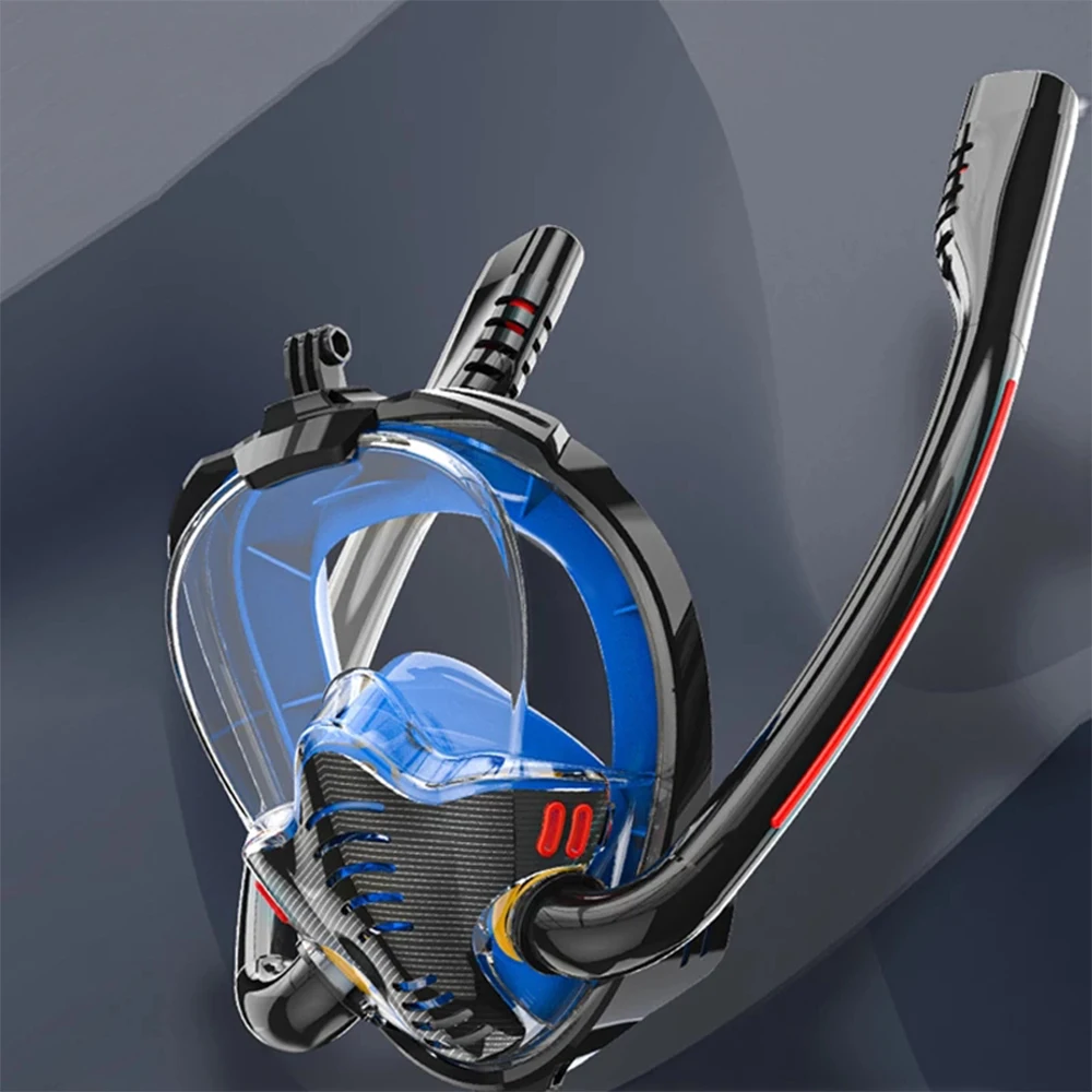 

Newbility adult anti-fog mask snorkeling double tube full face mask Full dry snorkel diving goggles, 4 colors