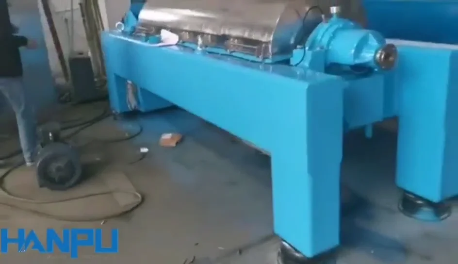 Continuous Horizontal Decanter Centrifuge For Sludge With Screw