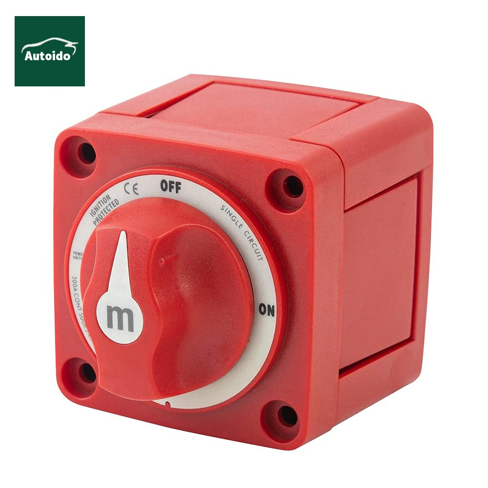 

Blue Sea Systems 6006 m-Series Battery Switch ON/OFF with Knob Red