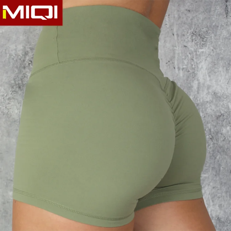 Private Label High Waist Scrunch Butt Shorts Women Gym Shorts Sexy 