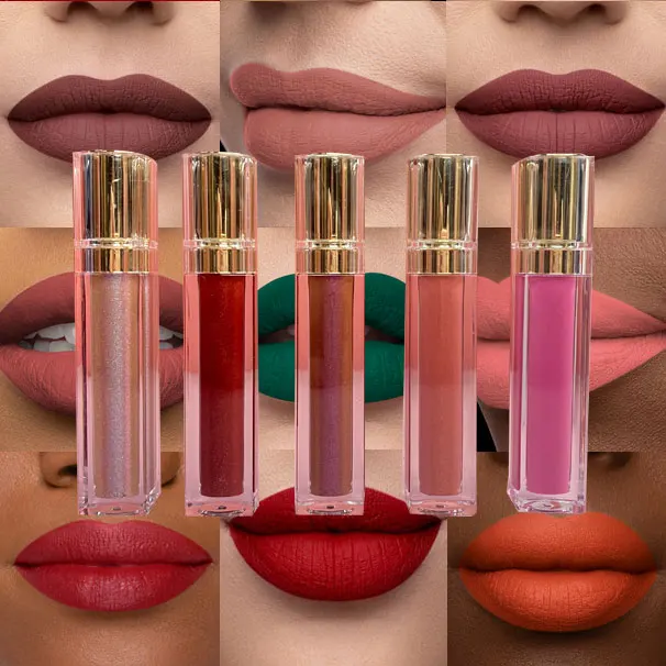 

Hot Sell Vegan Private Label Led Light Lipgloss with Mirror Lipgloss Vendor