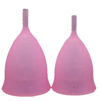 

Custom box and bag Medical Grade Best Lady Feminine Period new reusable wholesale silicone menstrual cup, Blue ,purple .,green ,white, pink