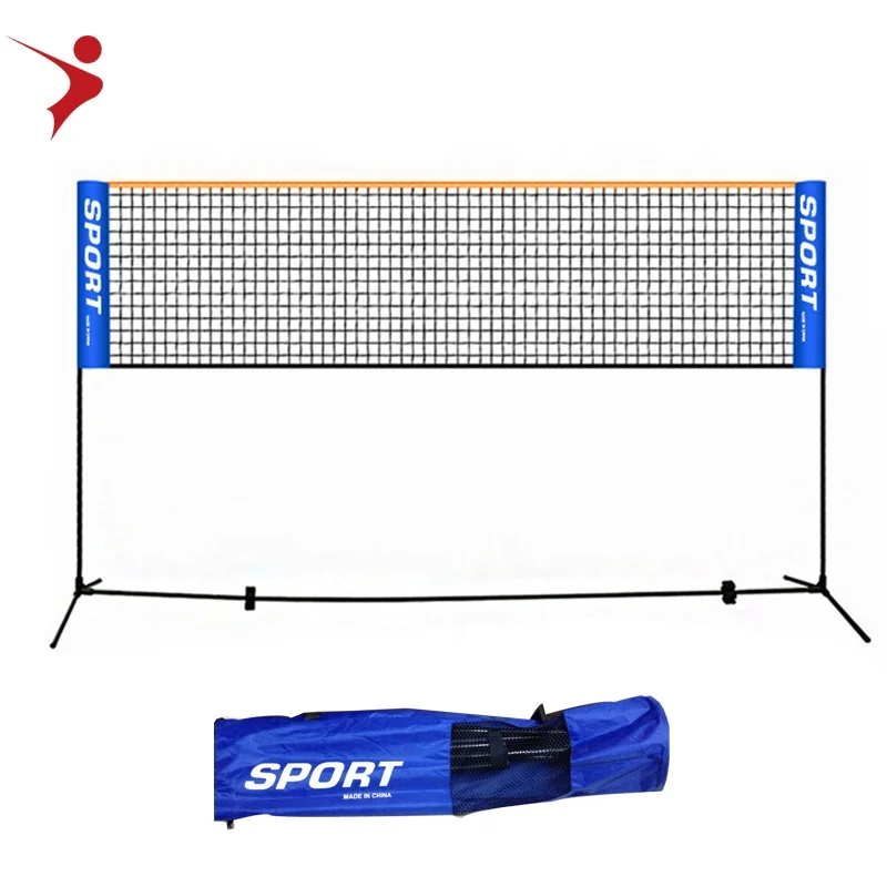 

2020 Regail portable badminton net post adjust tennis net Portable Foldable Polyester Practice Indoor and Outdoor Badminton